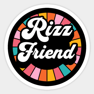 Rizz Friend | Pal | Best friend | W Riz | Rizzler | Rizz god | Funny gamer meme | Streaming | Rizzard Sticker